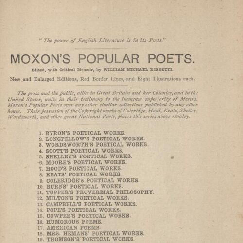 18.5 x 12 εκ. 2 σ. χ.α. + viii σ. + 508 σ. + 28 σ χ.α. Στο verso του εξωφύλλου επικολλημέ�